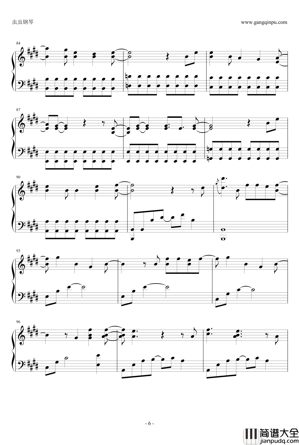 On_the_road钢琴谱_神话组合