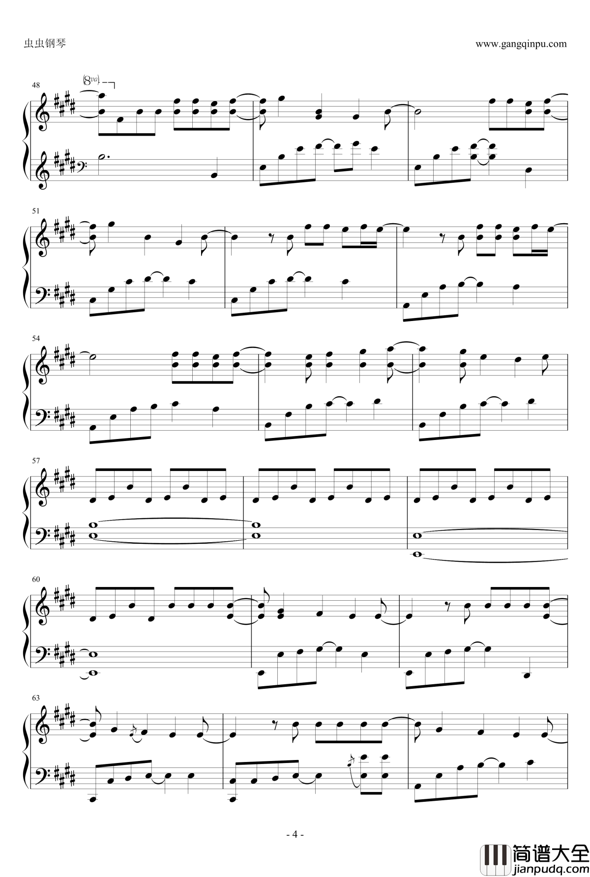 On_the_road钢琴谱_神话组合