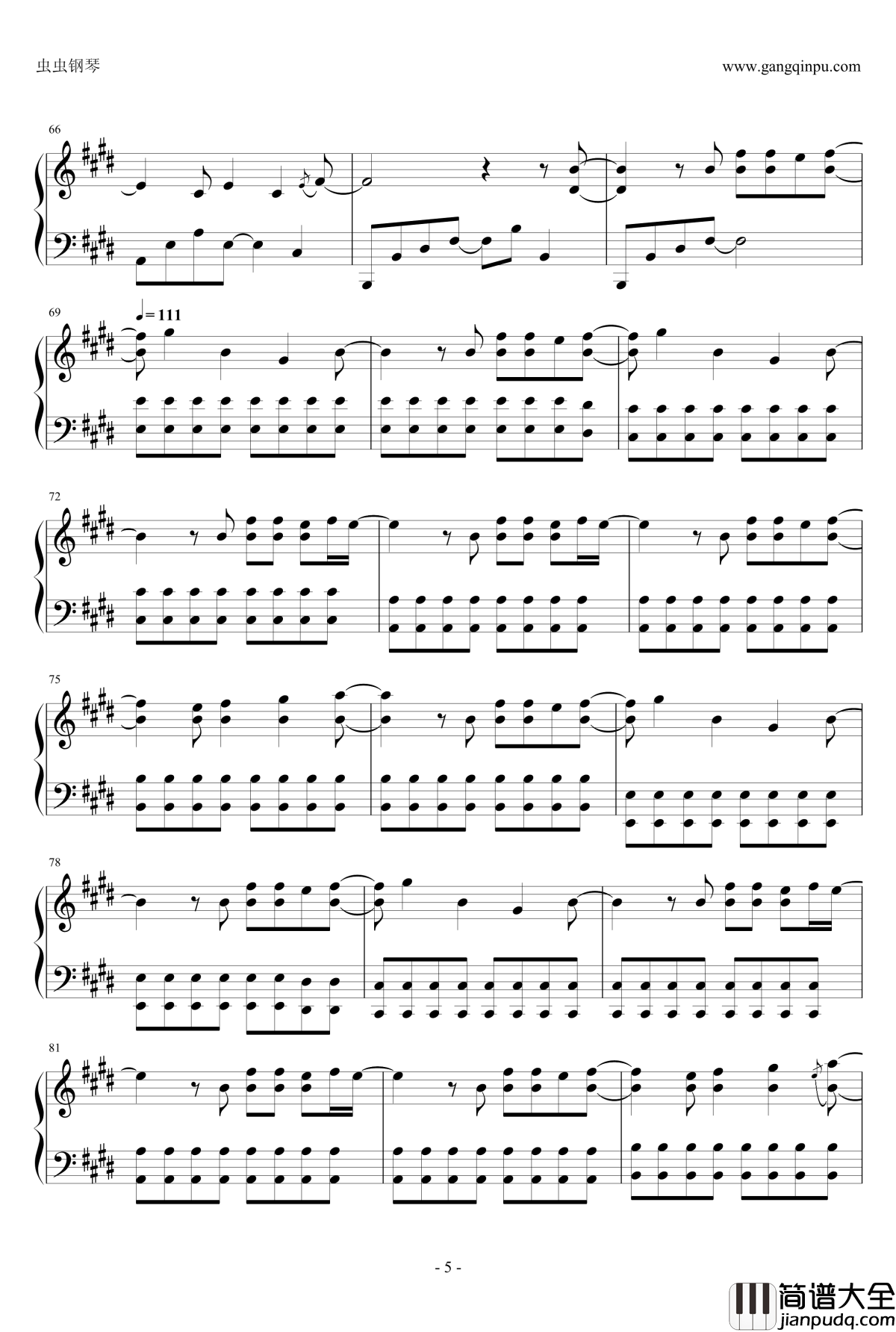 On_the_road钢琴谱_神话组合