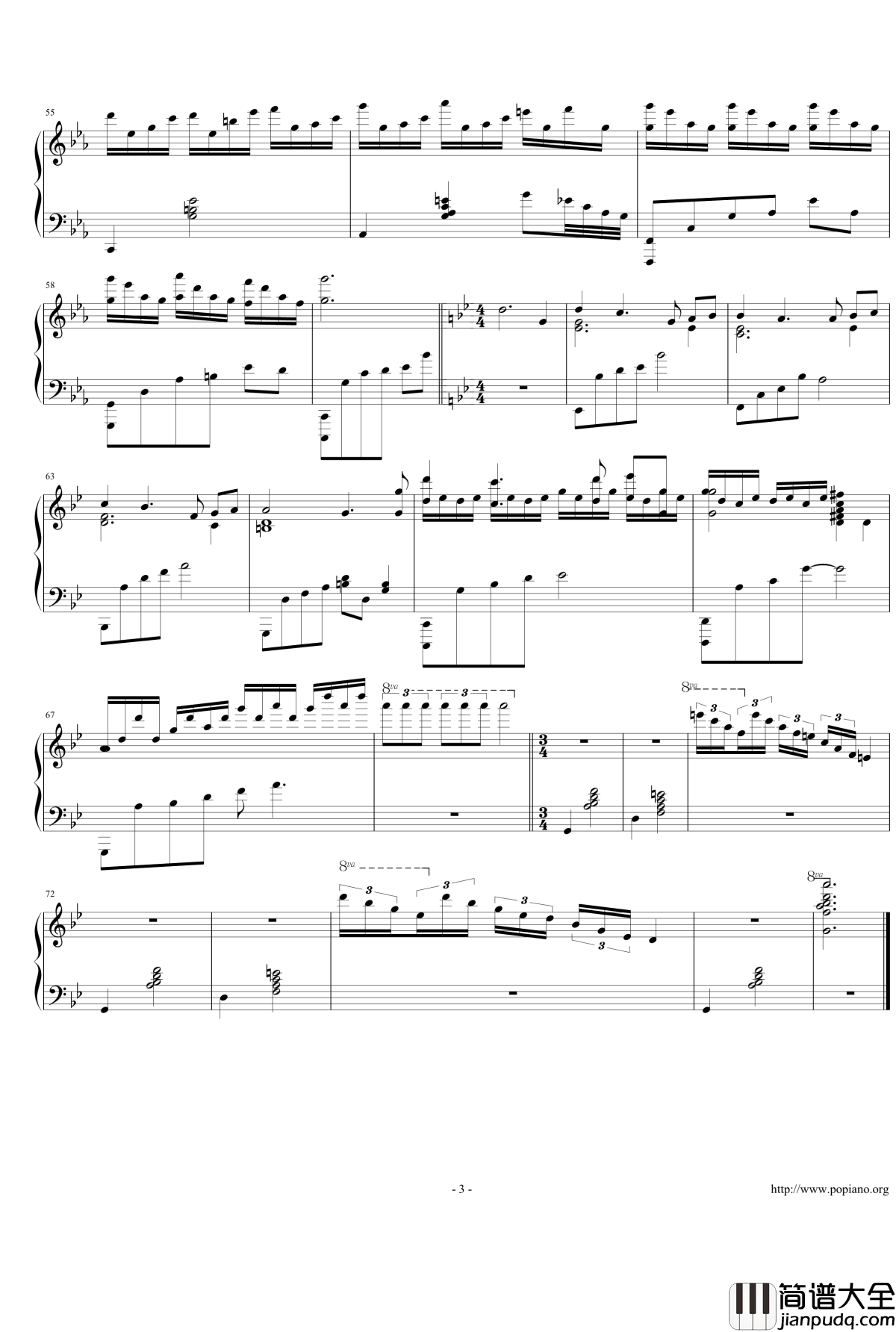 雨夜思钢琴谱_黑暗破坏神扎基