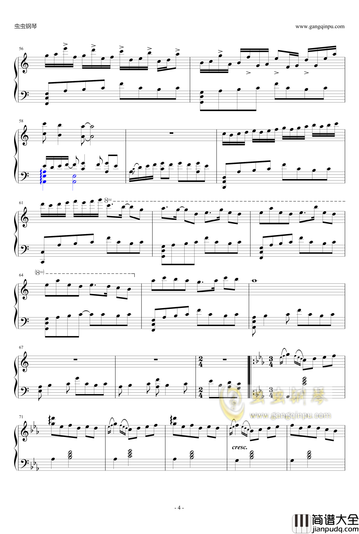 说话的鱼钢琴谱_接近原版_山居岁月