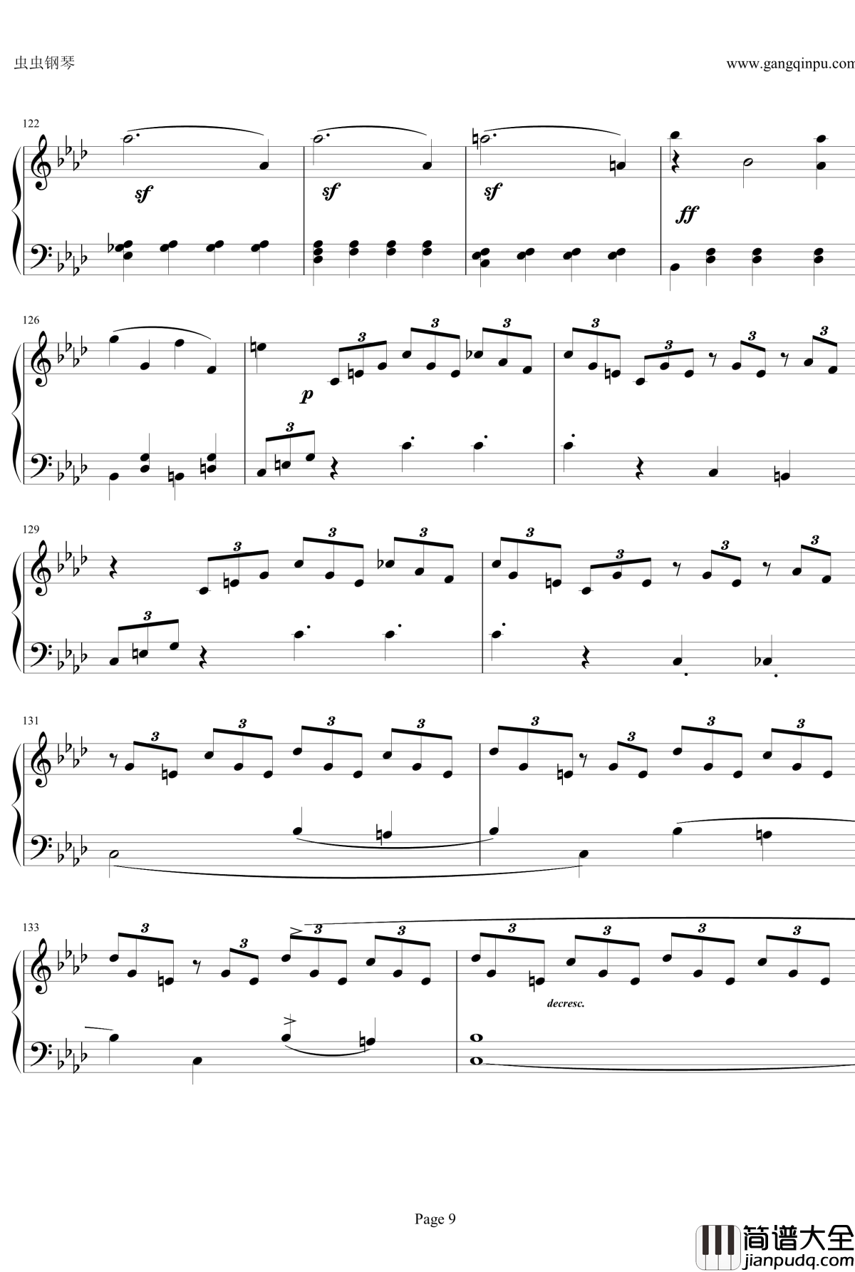 贝多芬第一钢琴奏鸣曲钢琴谱_作品2，第一号_贝多芬_beethoven