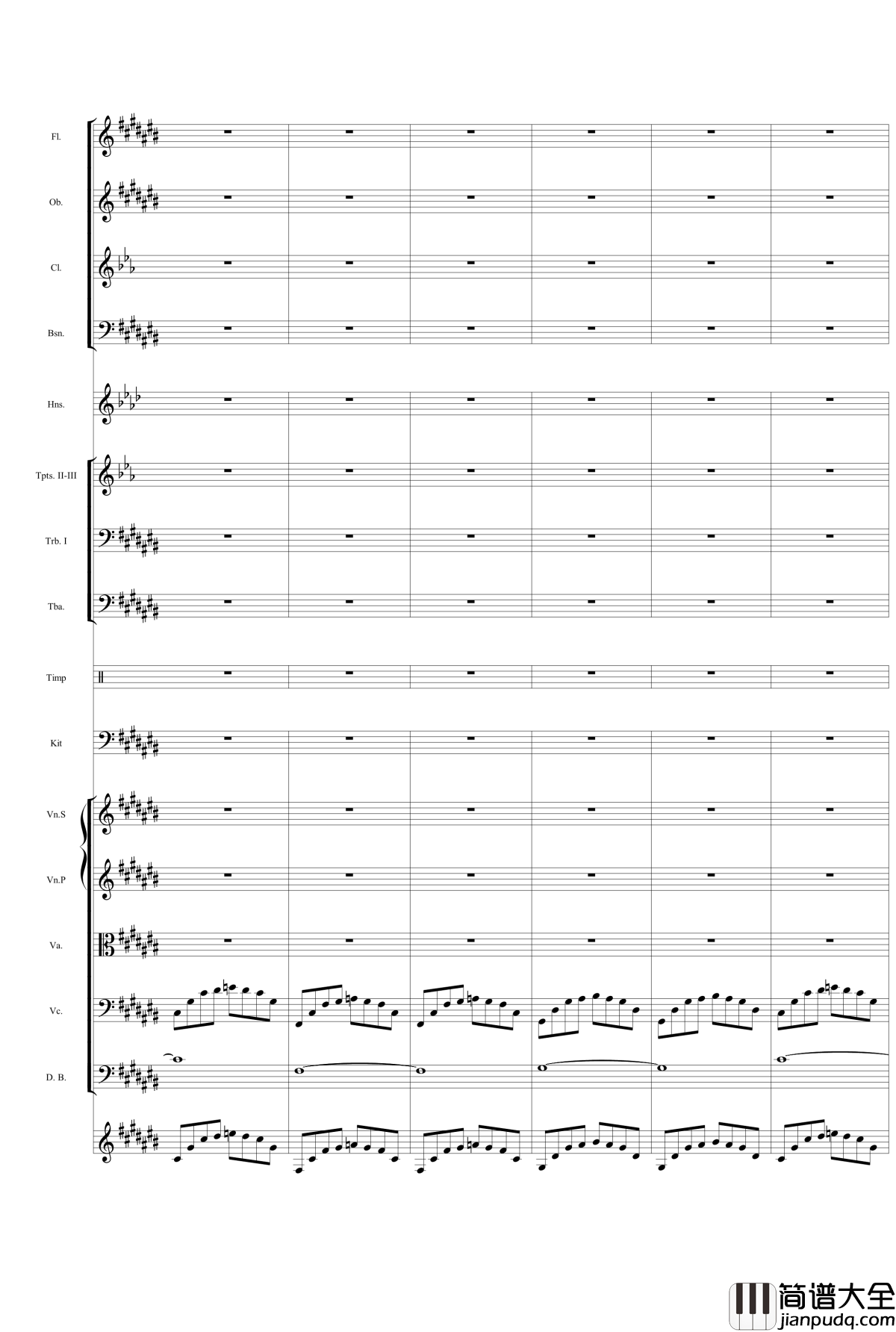 华丽乐章No.1钢琴谱_幻想_gyf513