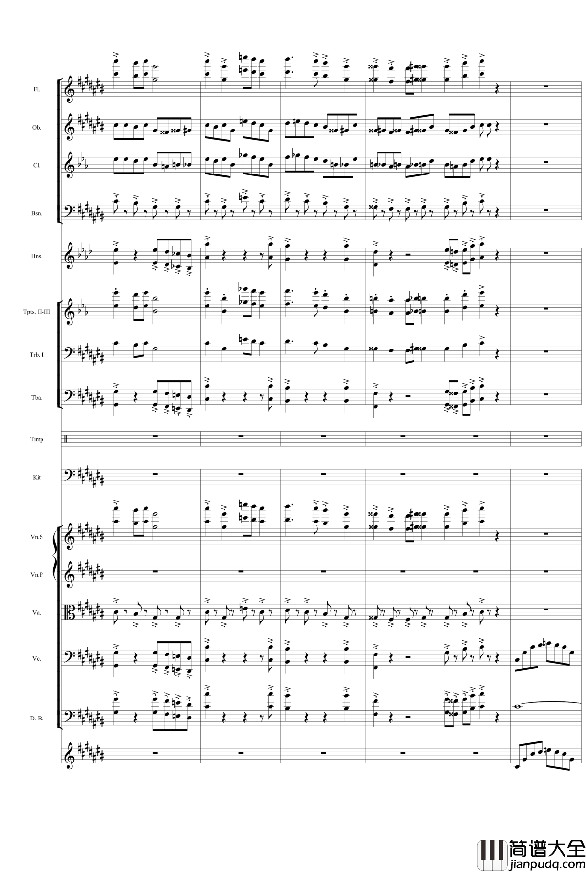 华丽乐章No.1钢琴谱_幻想_gyf513