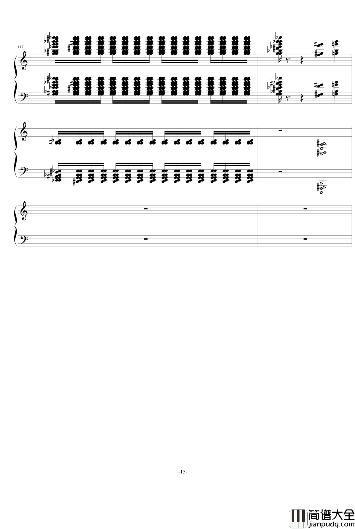 锁の少女钢琴谱_黑_初音未来