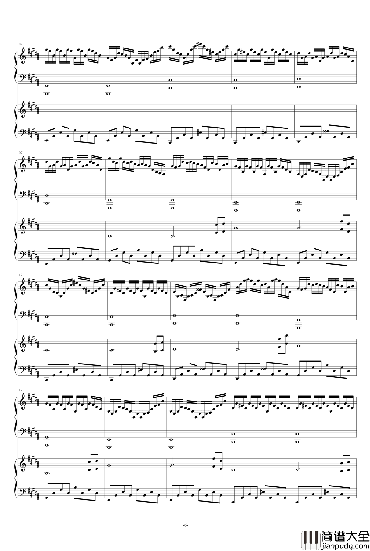 愉快の月光记忆钢琴谱_as2134