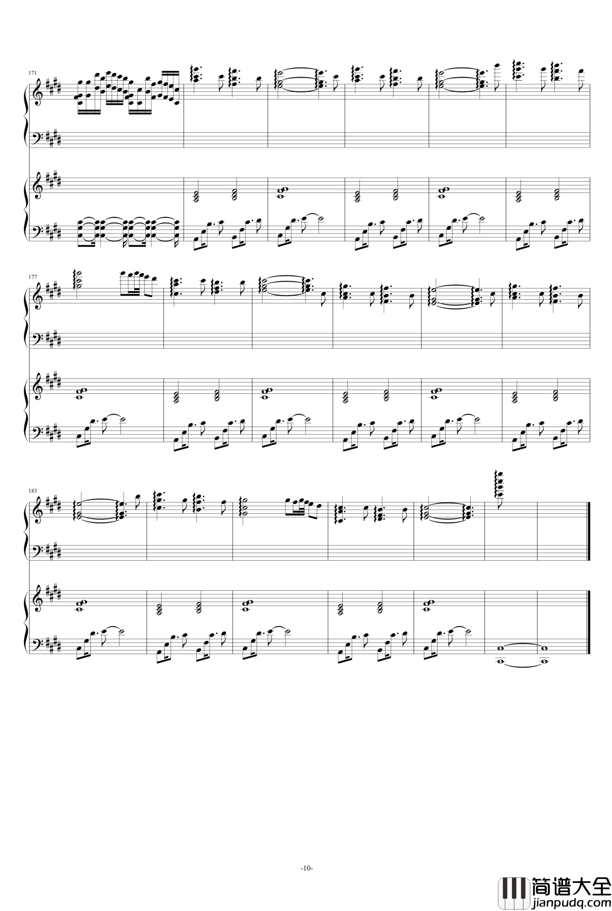 愉快の月光记忆钢琴谱_as2134