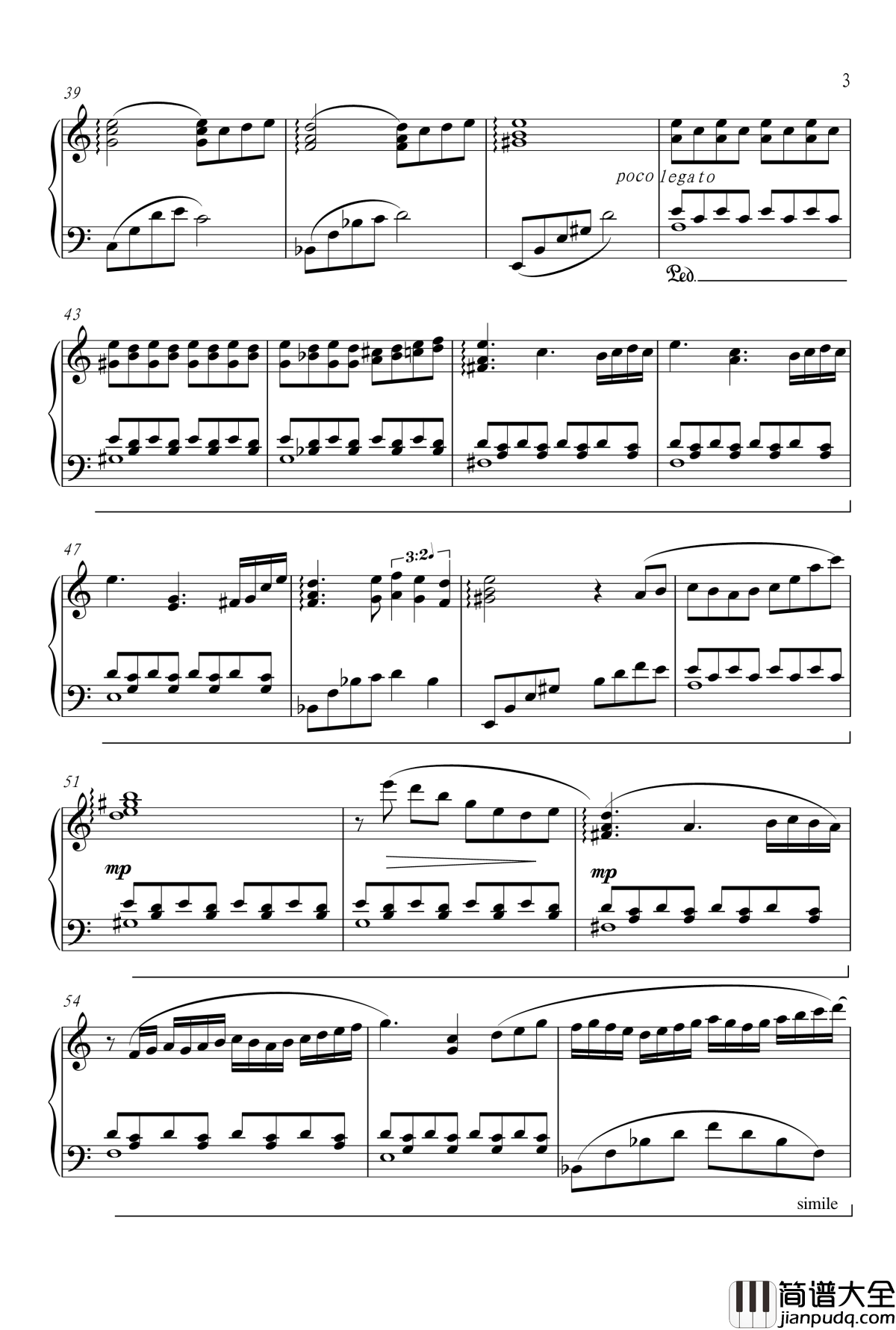 无名的忧伤钢琴谱_曾帅