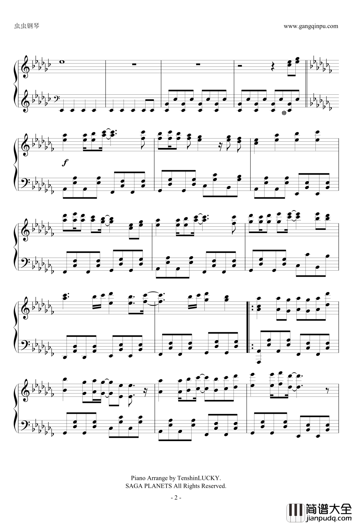 Hesitation_Snow钢琴谱_Fripside