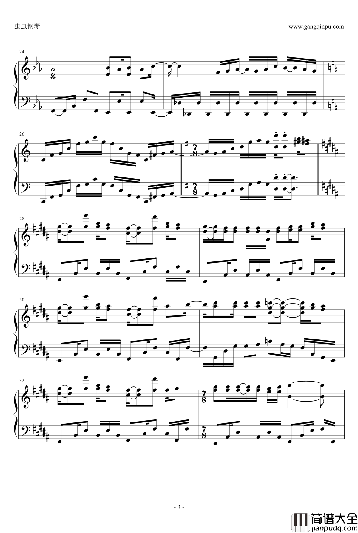 Tears_night钢琴谱_水树奈奈