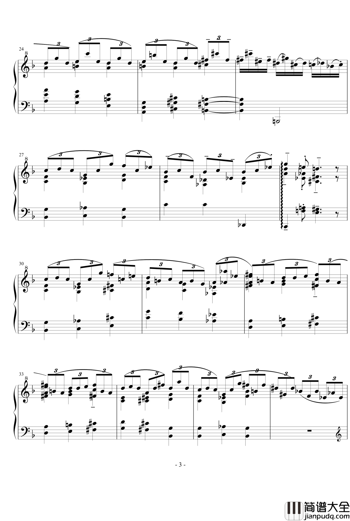 水色钢琴谱_流行追梦人