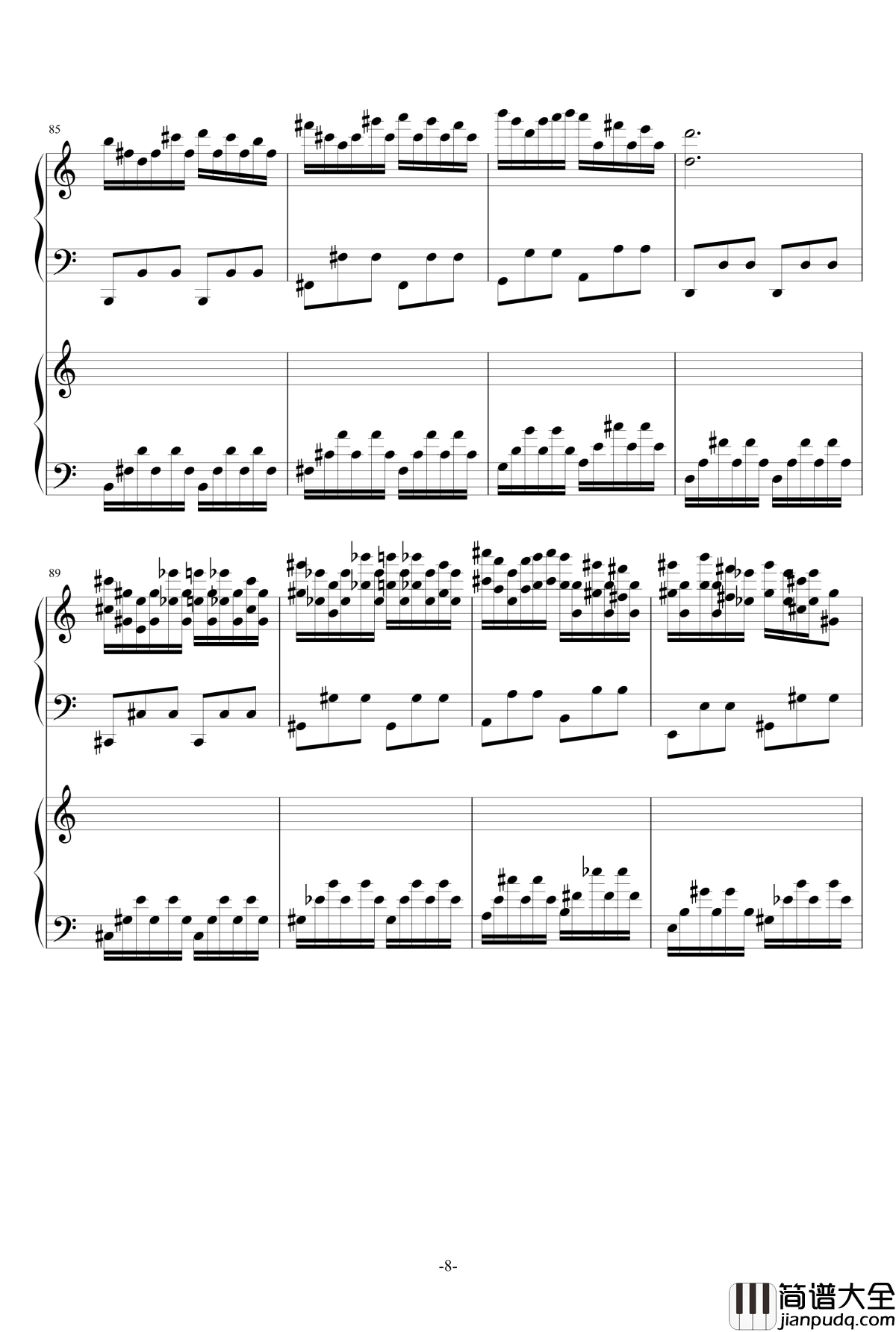 极品钢琴高手练习曲3钢琴谱_as2134