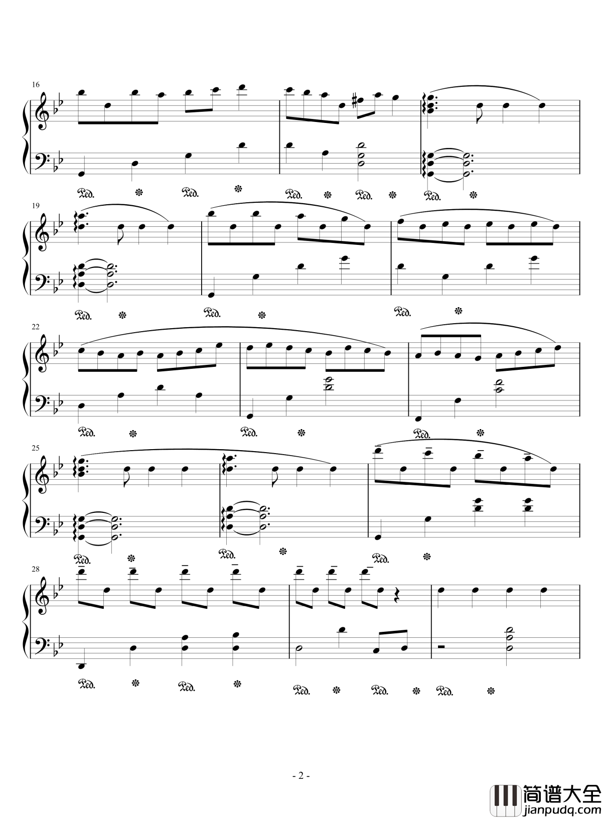 夜轻轻敲动你的心钢琴谱_525693039