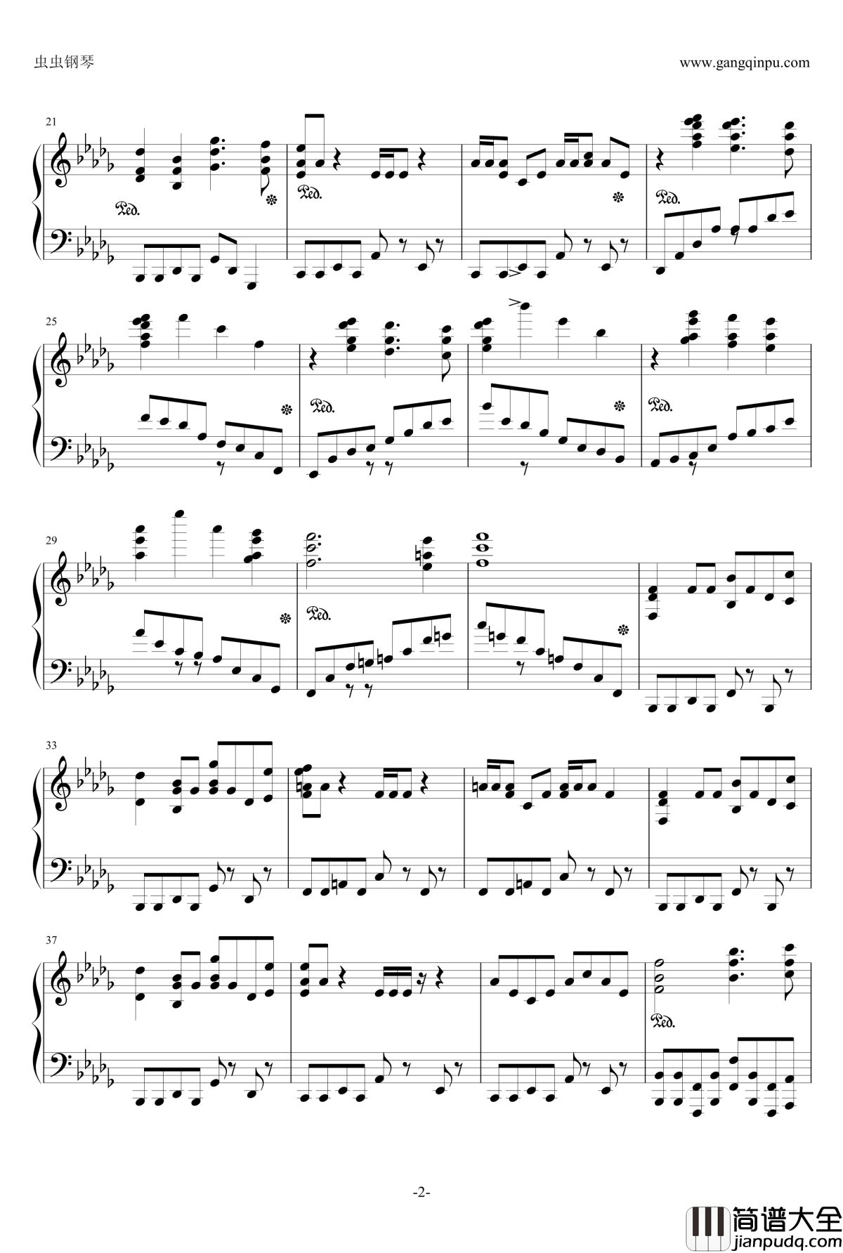 西游记序曲改编版钢琴谱_西游记