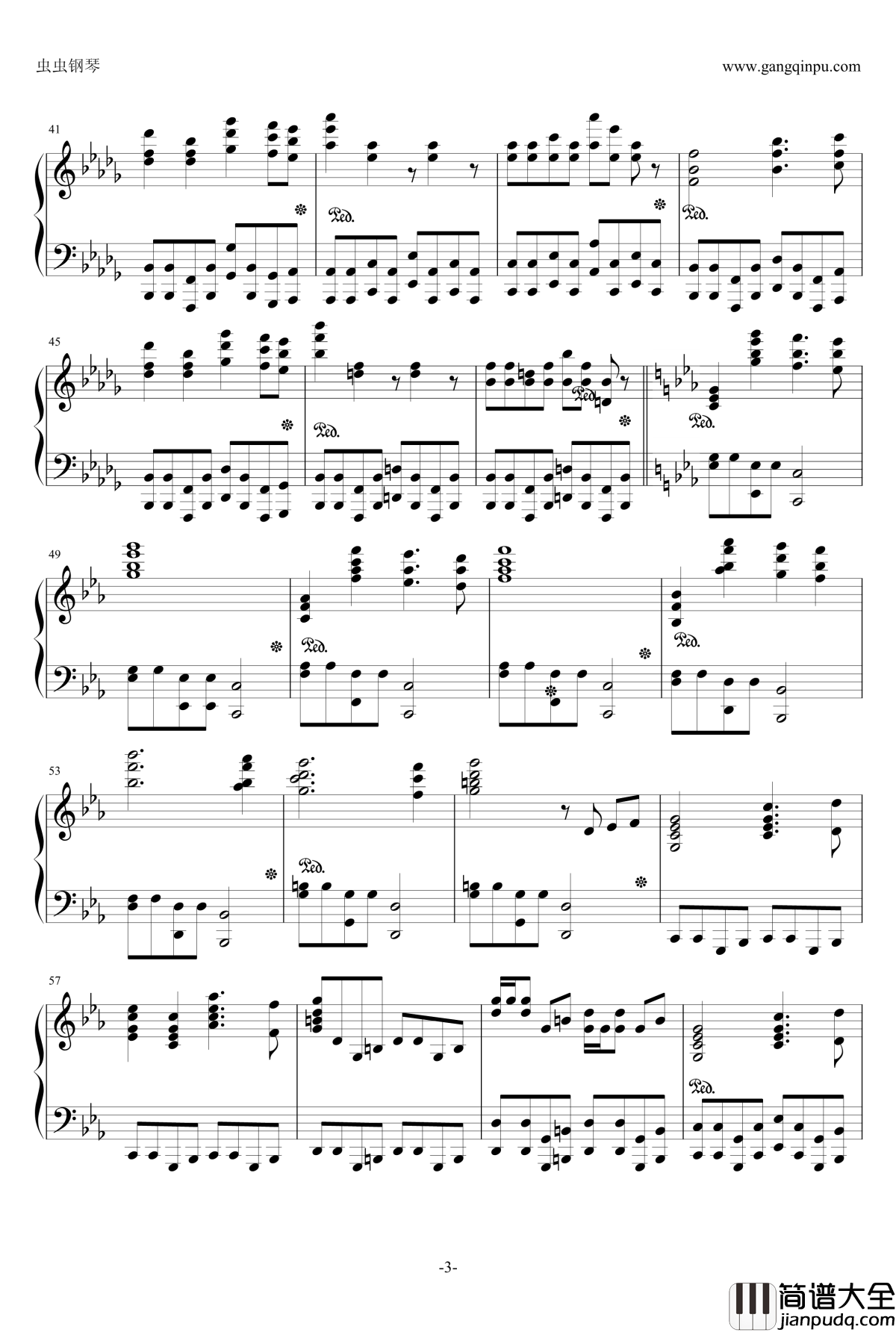 西游记序曲改编版钢琴谱_西游记