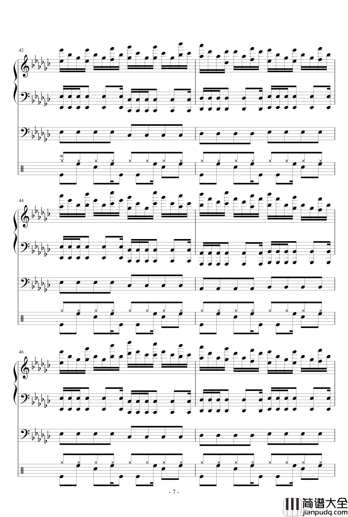 英雄之刃钢琴谱_略燃_修改_lcx64579