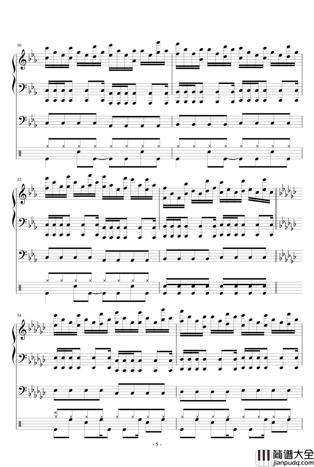 英雄之刃钢琴谱_略燃_修改_lcx64579