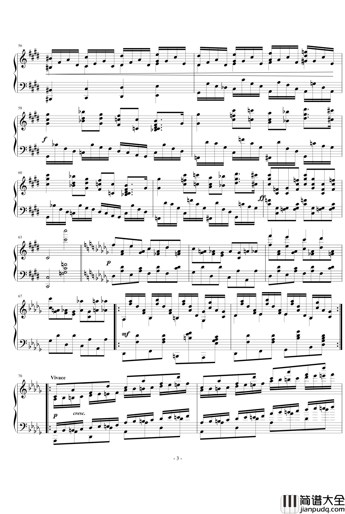 序奏与快板钢琴谱_nyride