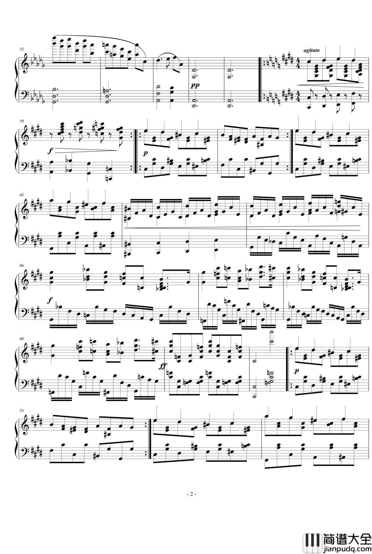 序奏与快板钢琴谱_nyride