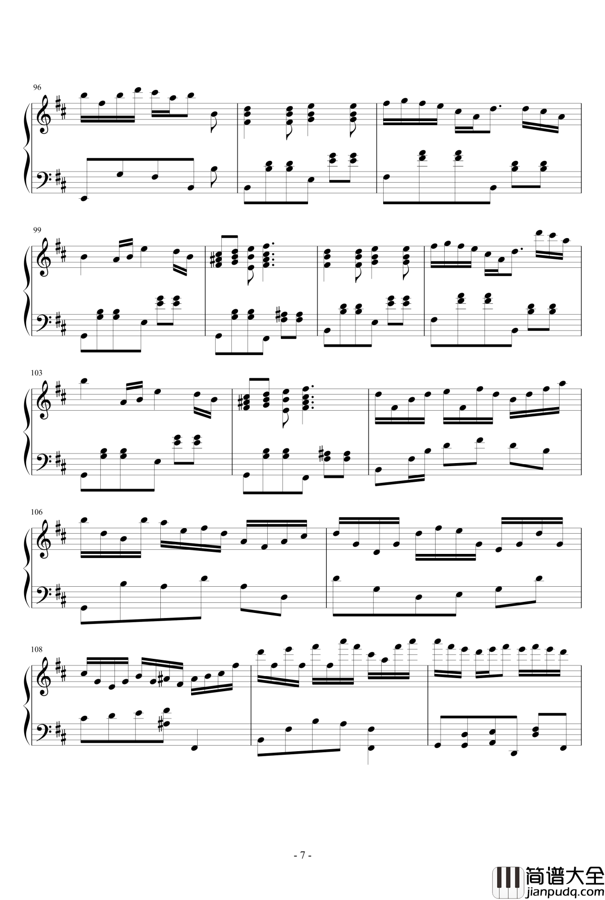 夏日·雨微凉钢琴谱_as2134