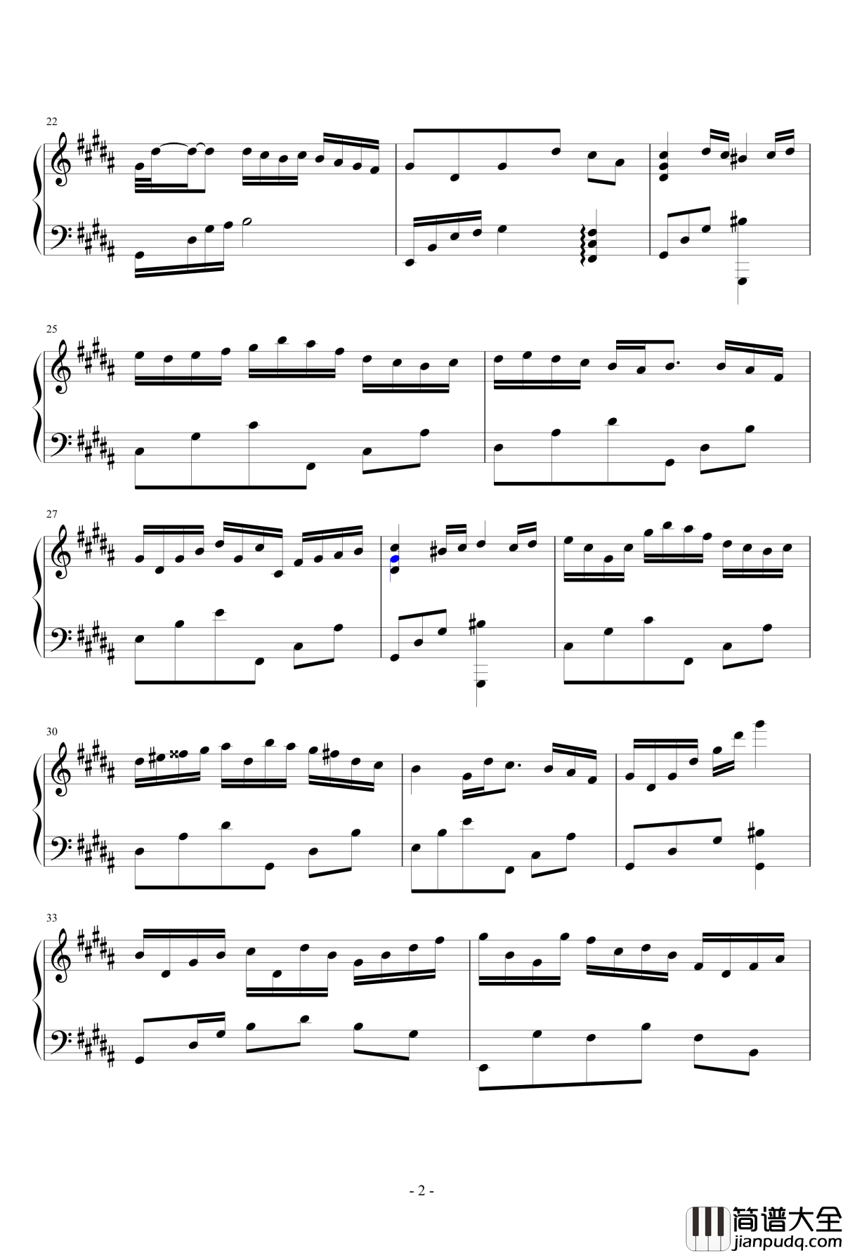 夏日·雨微凉钢琴谱_as2134