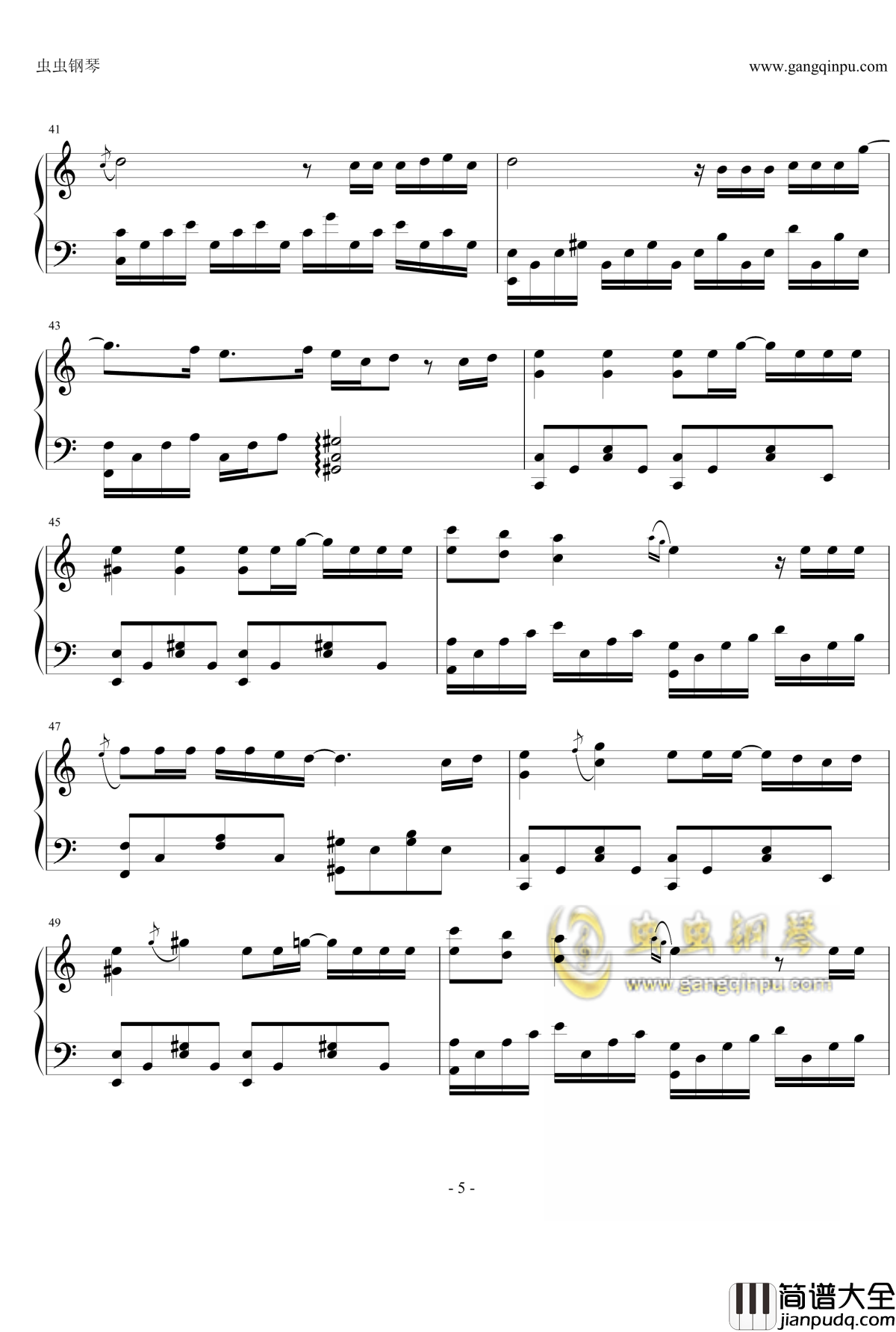 眼，鼻，嘴钢琴谱_太阳