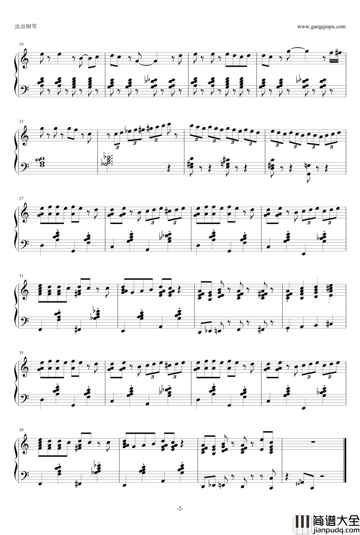 罐头钢琴谱_独奏_By_Jun