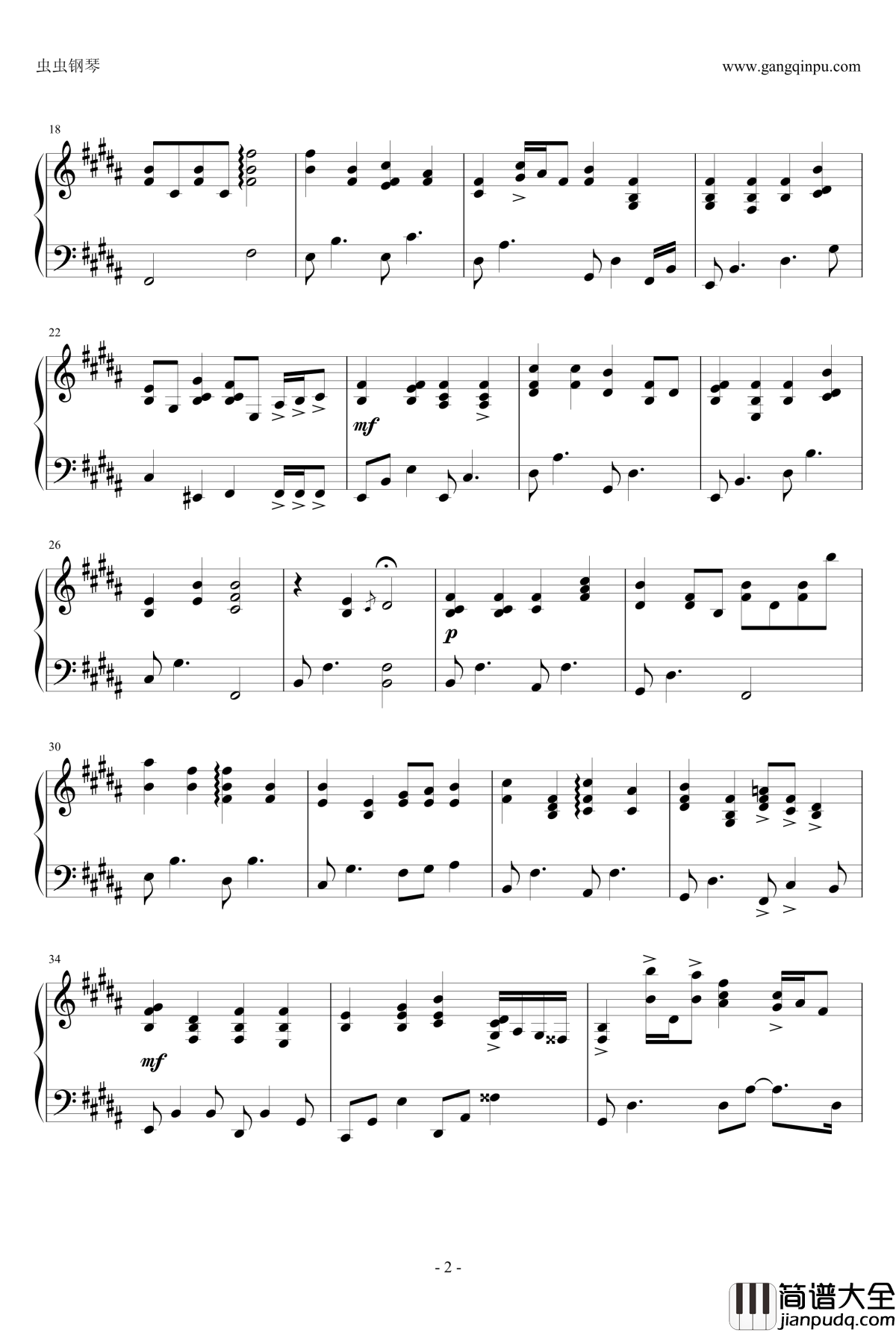 同手同脚钢琴谱_曹轩宾