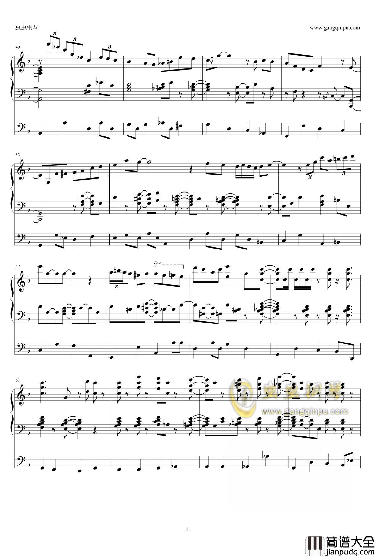 Let_It_Snow钢琴谱_三行_Beegie_Adair