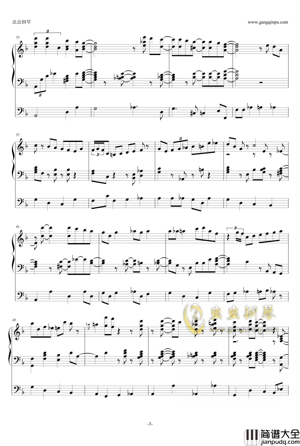 Let_It_Snow钢琴谱_三行_Beegie_Adair