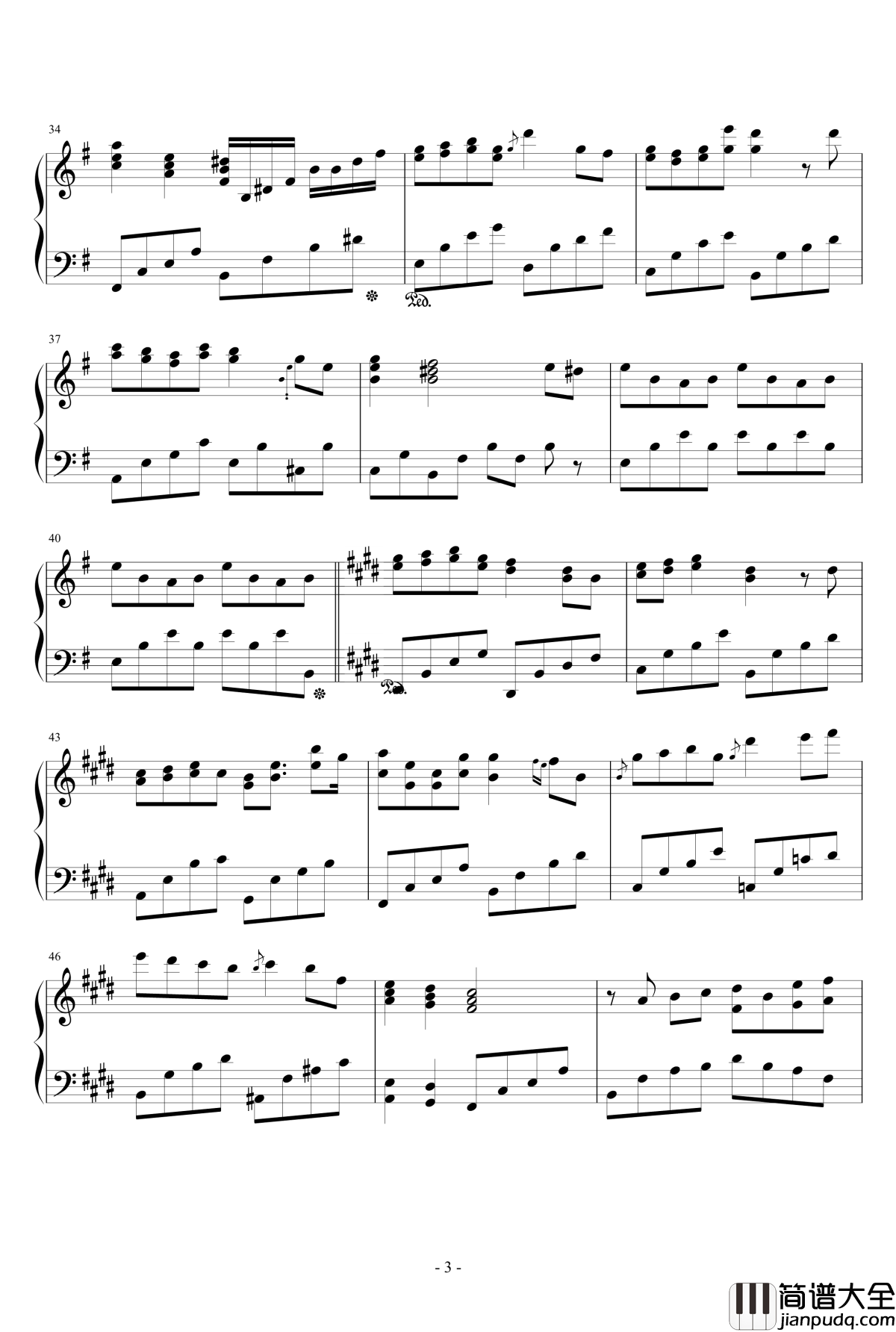 遇见你钢琴谱_ellocz