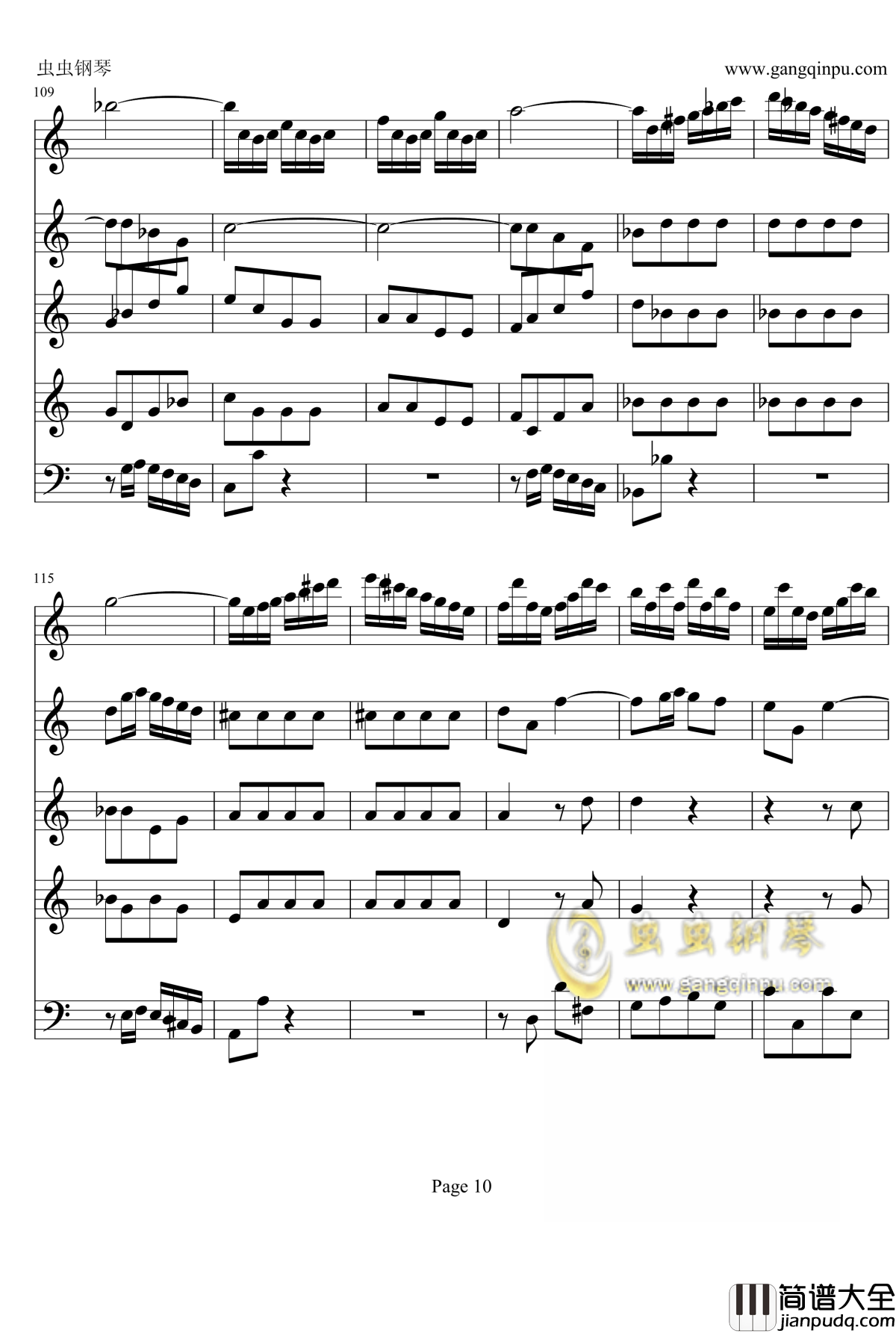 a小调小提琴协奏曲钢琴谱_巴赫_P.E.Bach