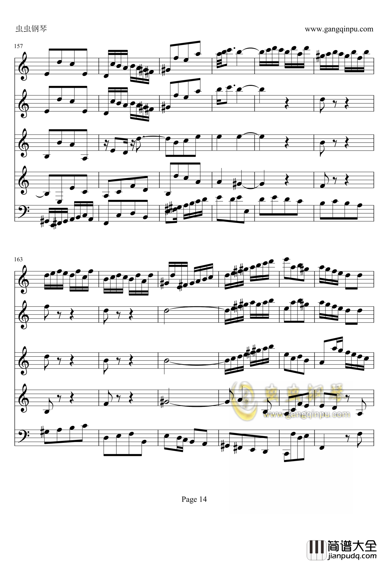 a小调小提琴协奏曲钢琴谱_巴赫_P.E.Bach