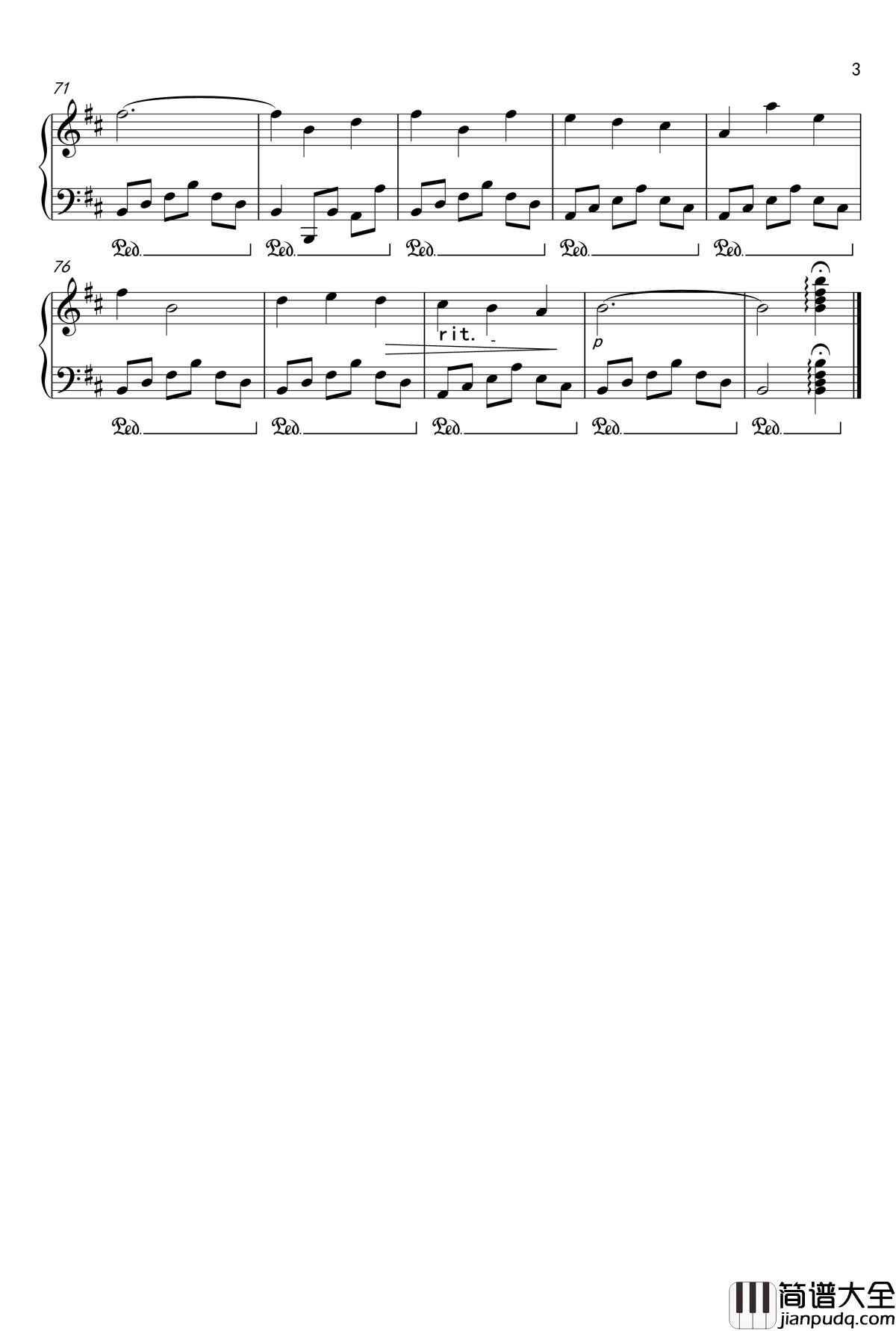 Hometown_Friend钢琴谱_天若晓