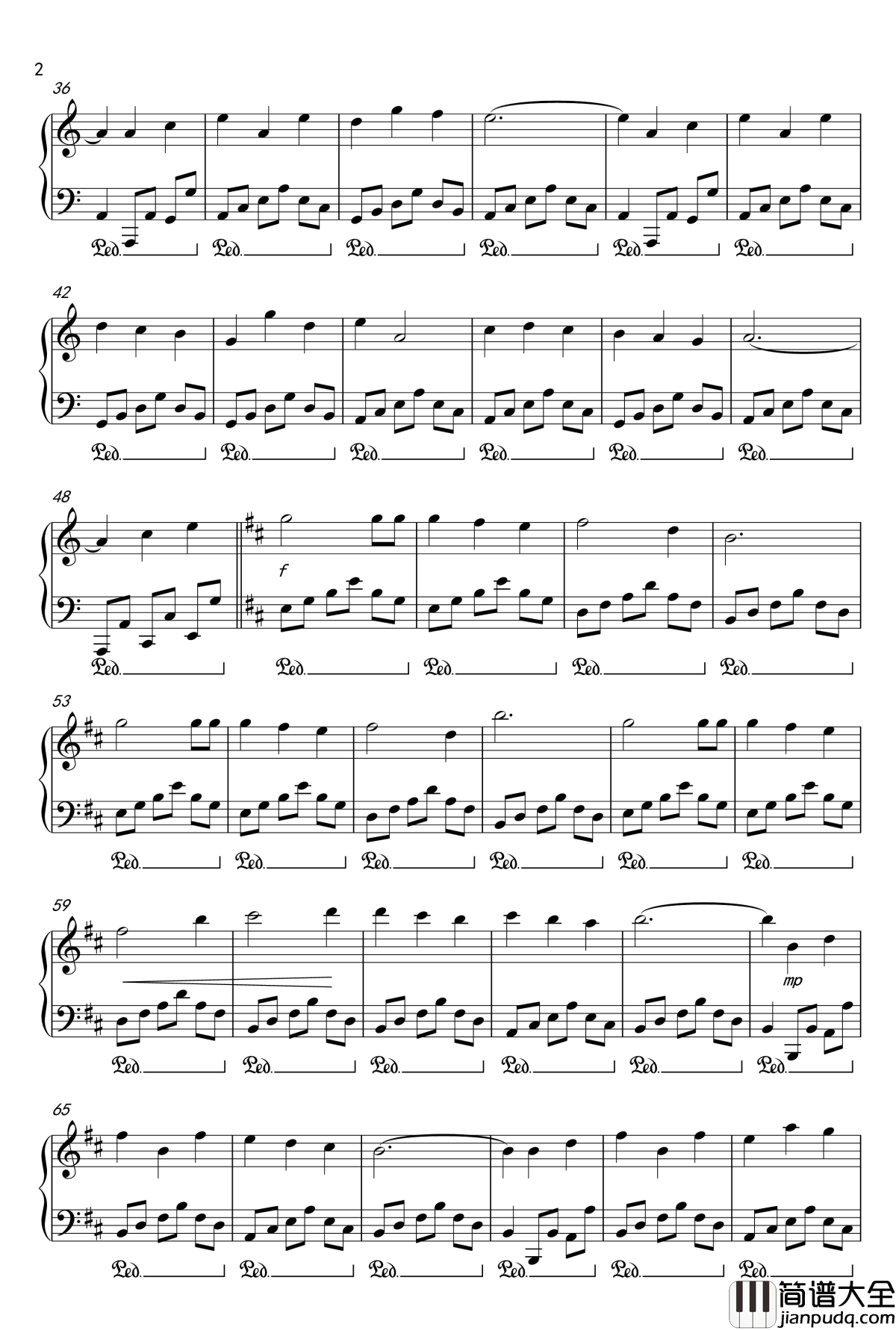 Hometown_Friend钢琴谱_天若晓