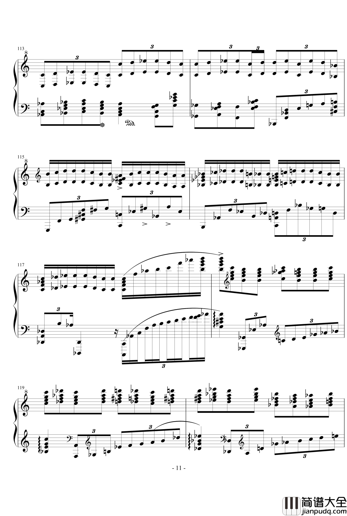 往事钢琴谱_c小调回旋奏鸣曲_流行追梦人