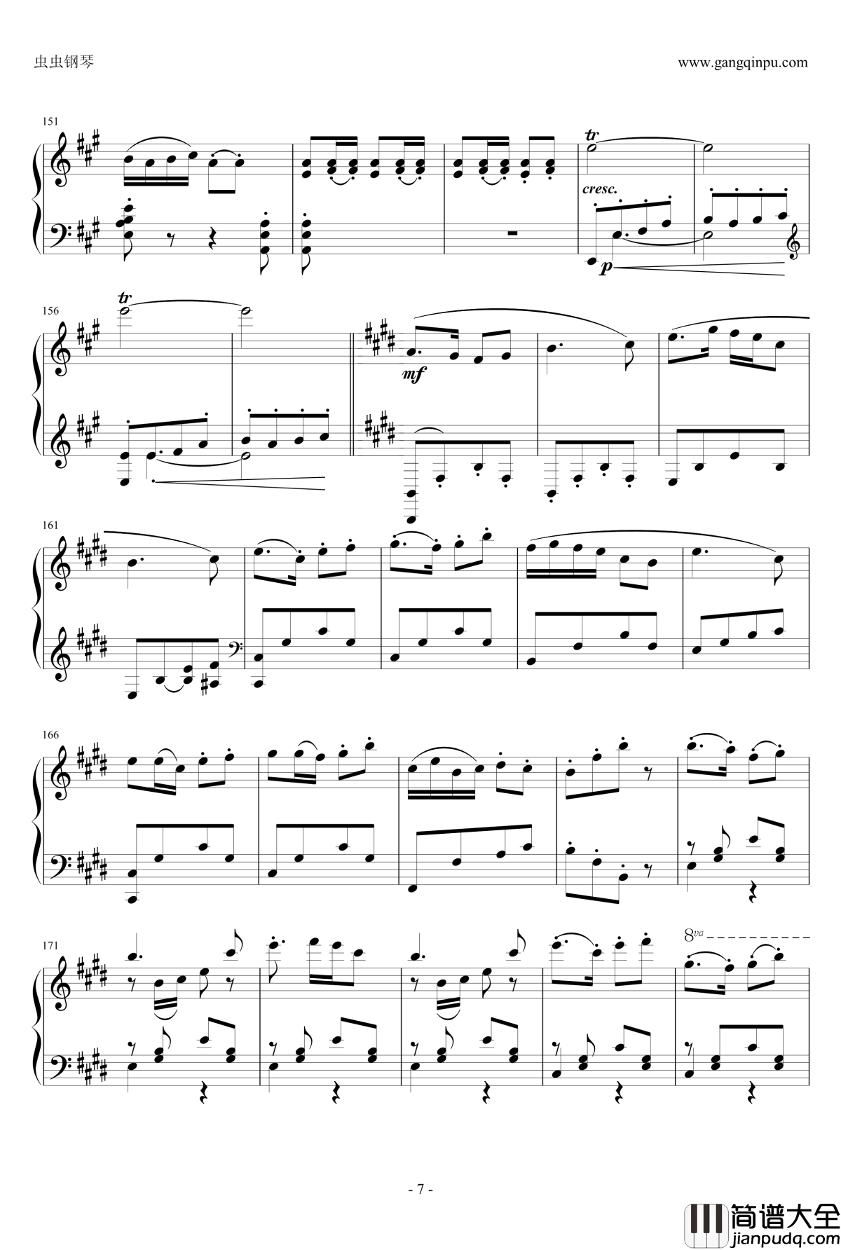 梁祝钢琴谱_快板_中国名曲