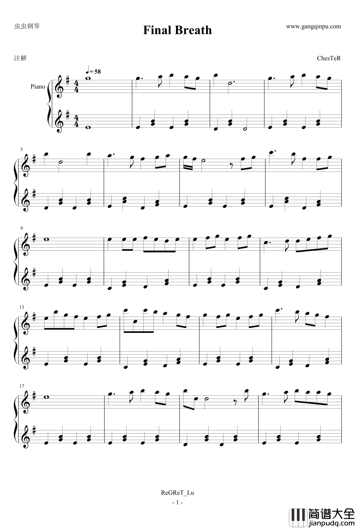 Final_Breath钢琴谱_Child_of_Light_插曲