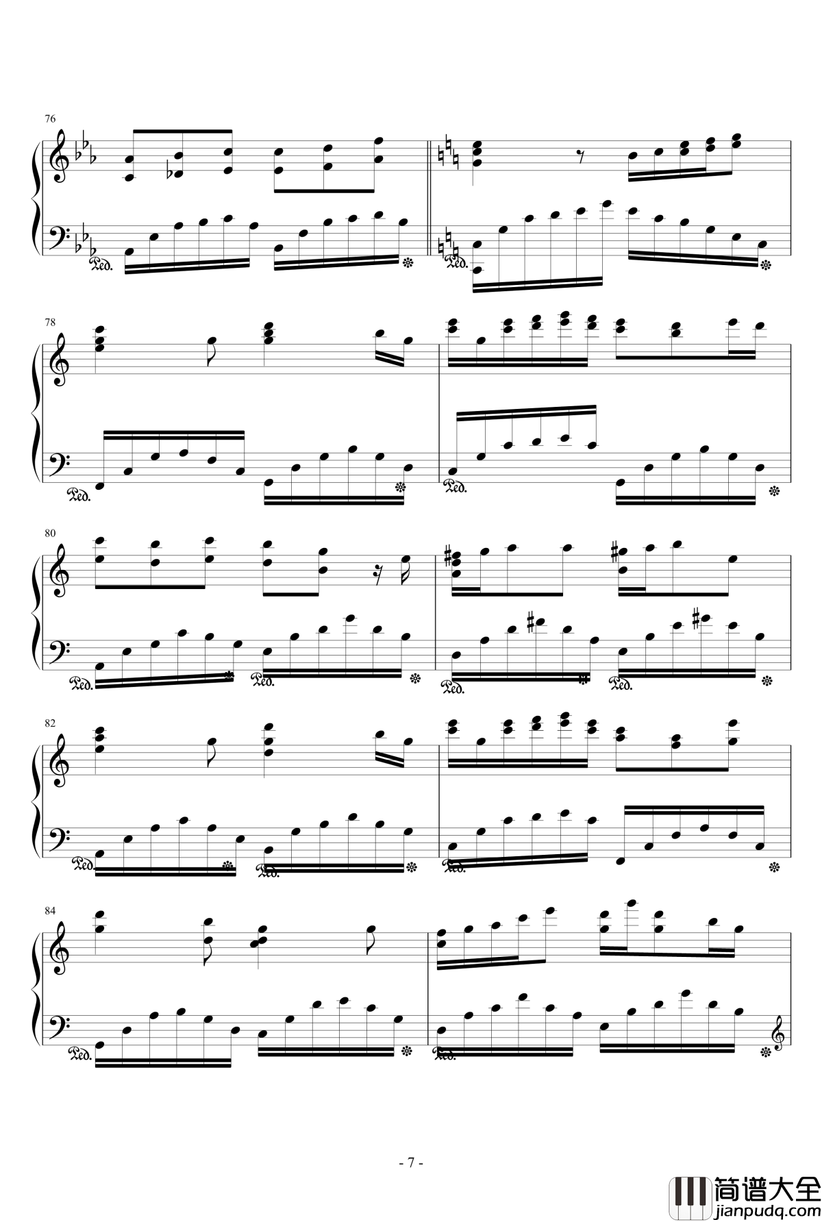 猜心钢琴谱_ellocz