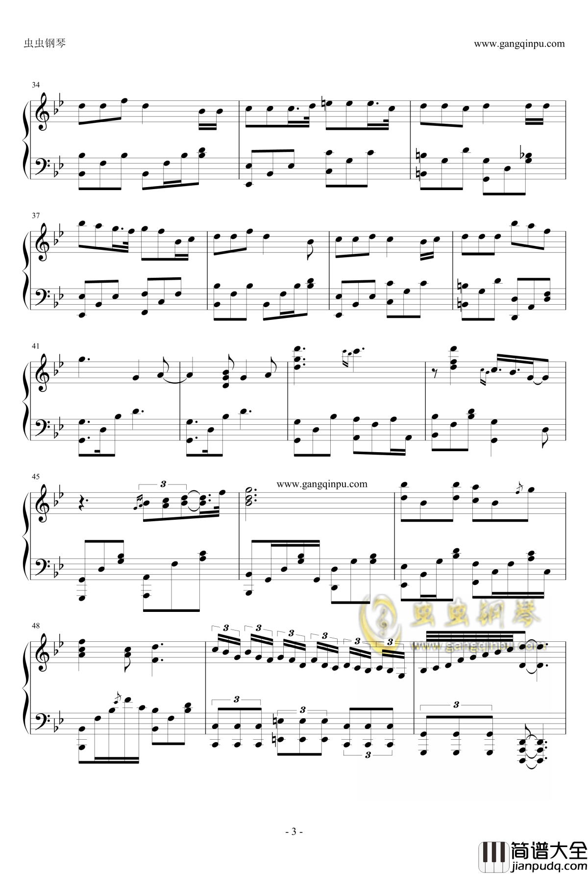 凤凰劫钢琴谱_河图