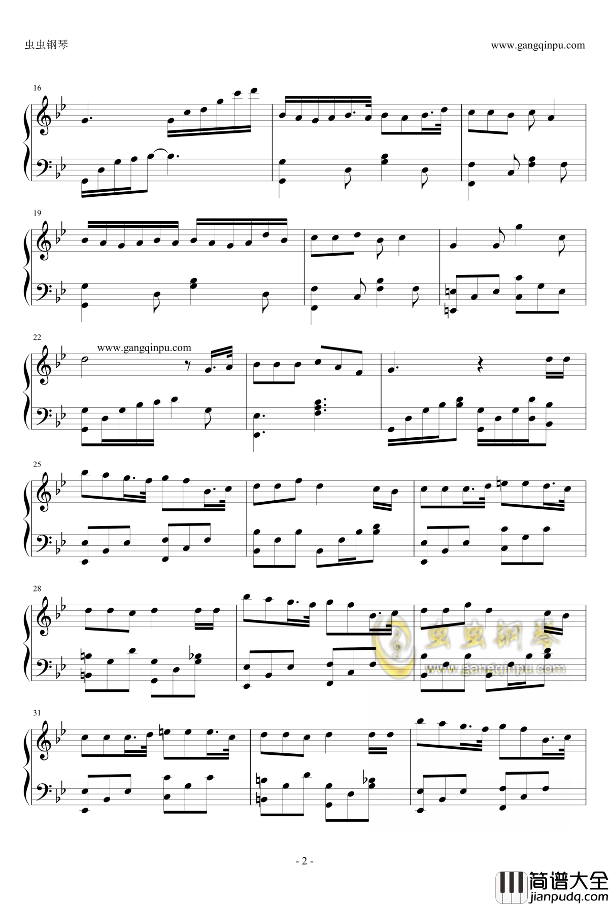 凤凰劫钢琴谱_河图