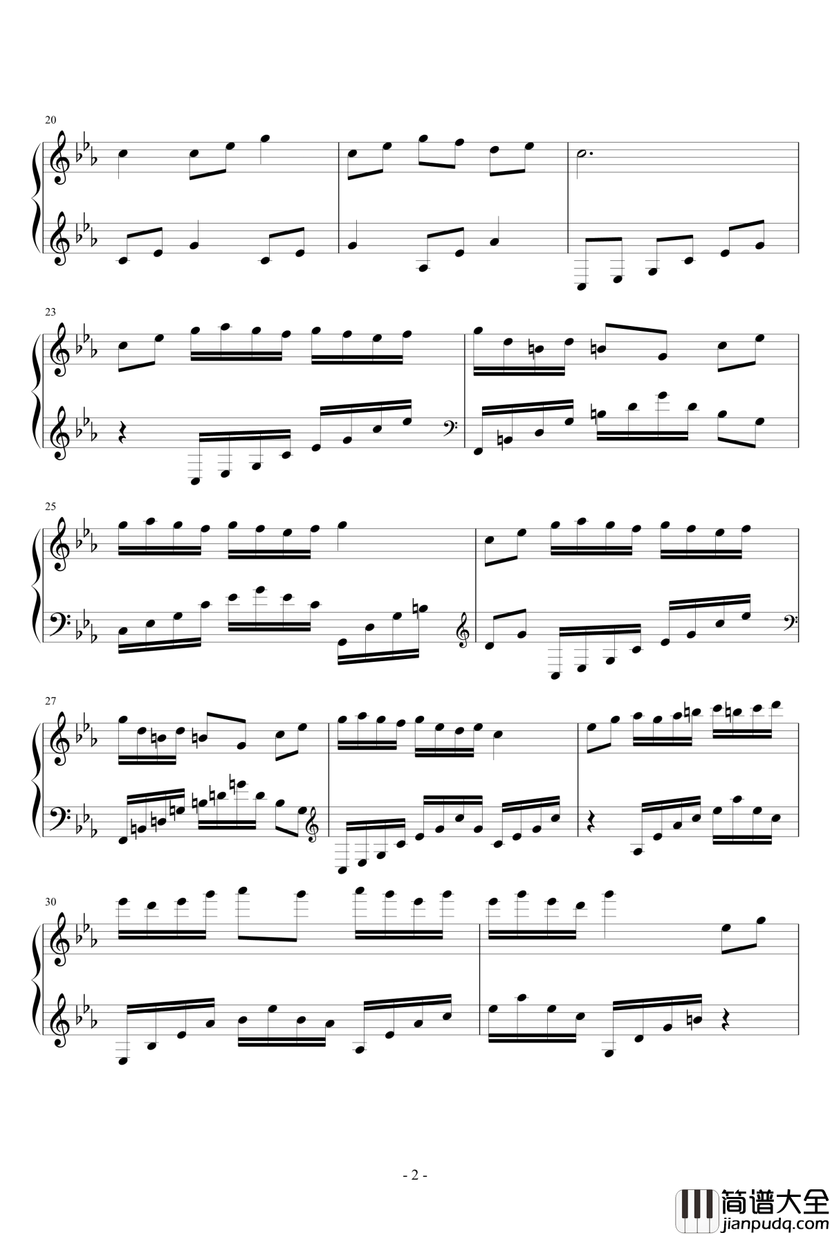 燕草将芜钢琴谱_白菜竹菌