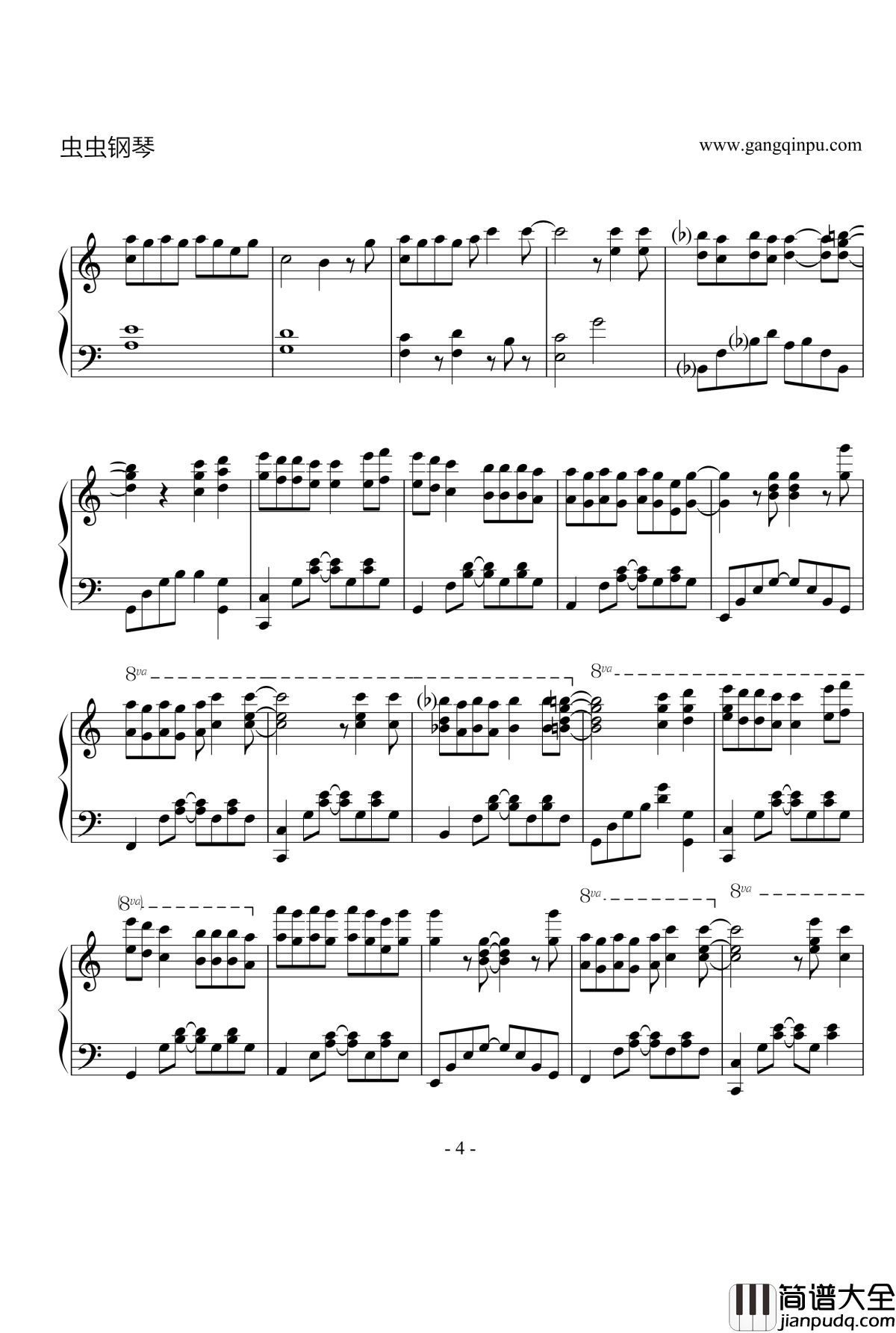 手紙～拝啓十五の君へ钢琴谱_缩略_Angela_Aki