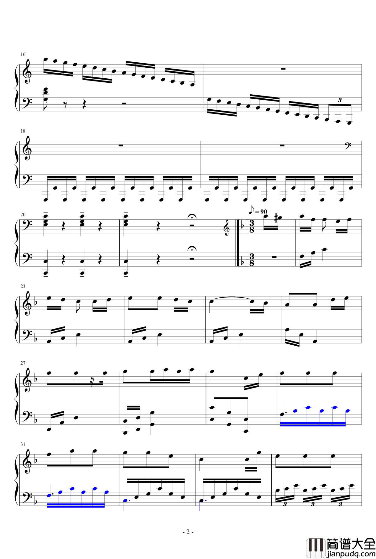 第二號奏鳴曲钢琴谱_sm30405