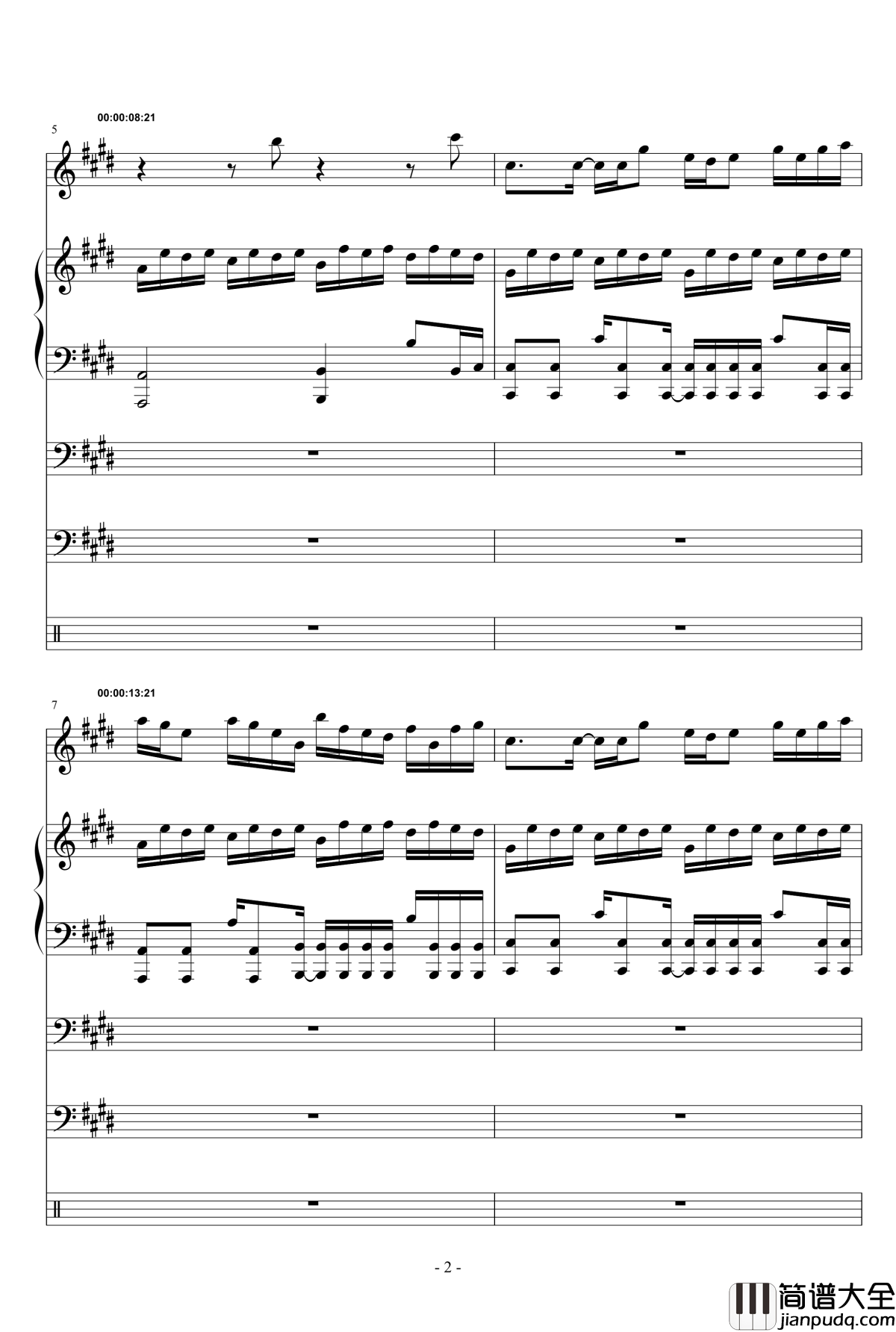 晓夜黎明钢琴谱_略燃_lcx64579