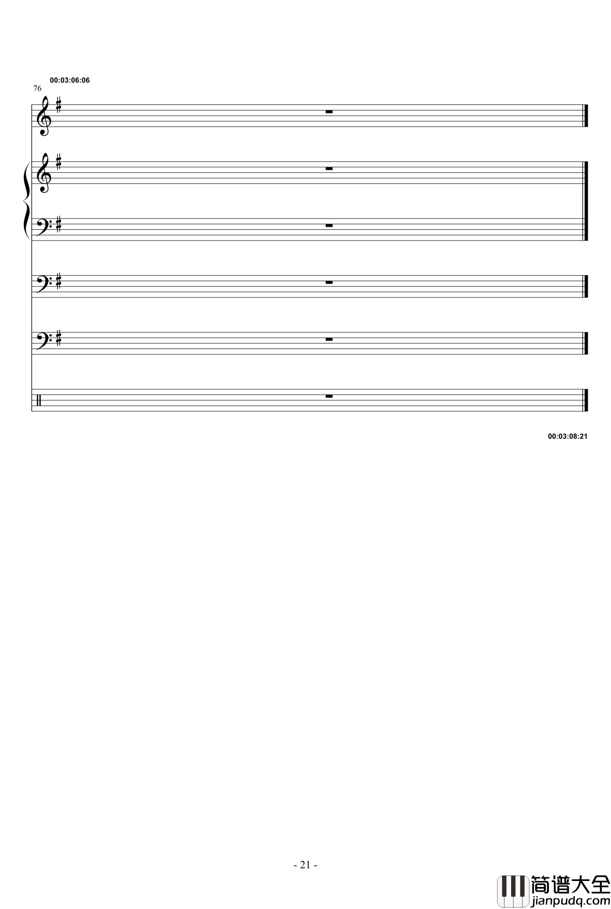 晓夜黎明钢琴谱_略燃_lcx64579