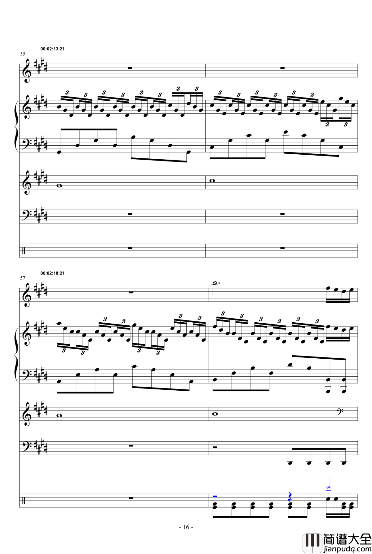 晓夜黎明钢琴谱_略燃_lcx64579