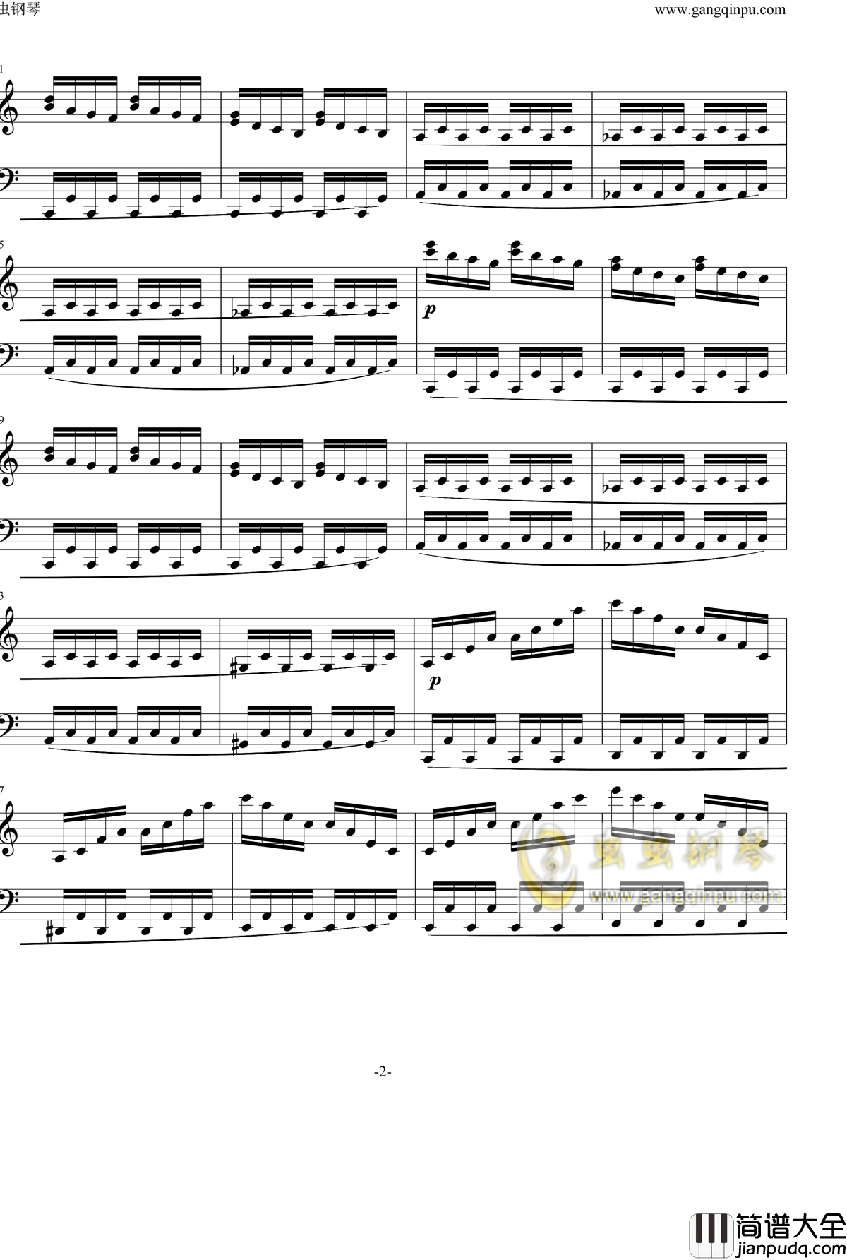 托卡塔钢琴谱_李斯特