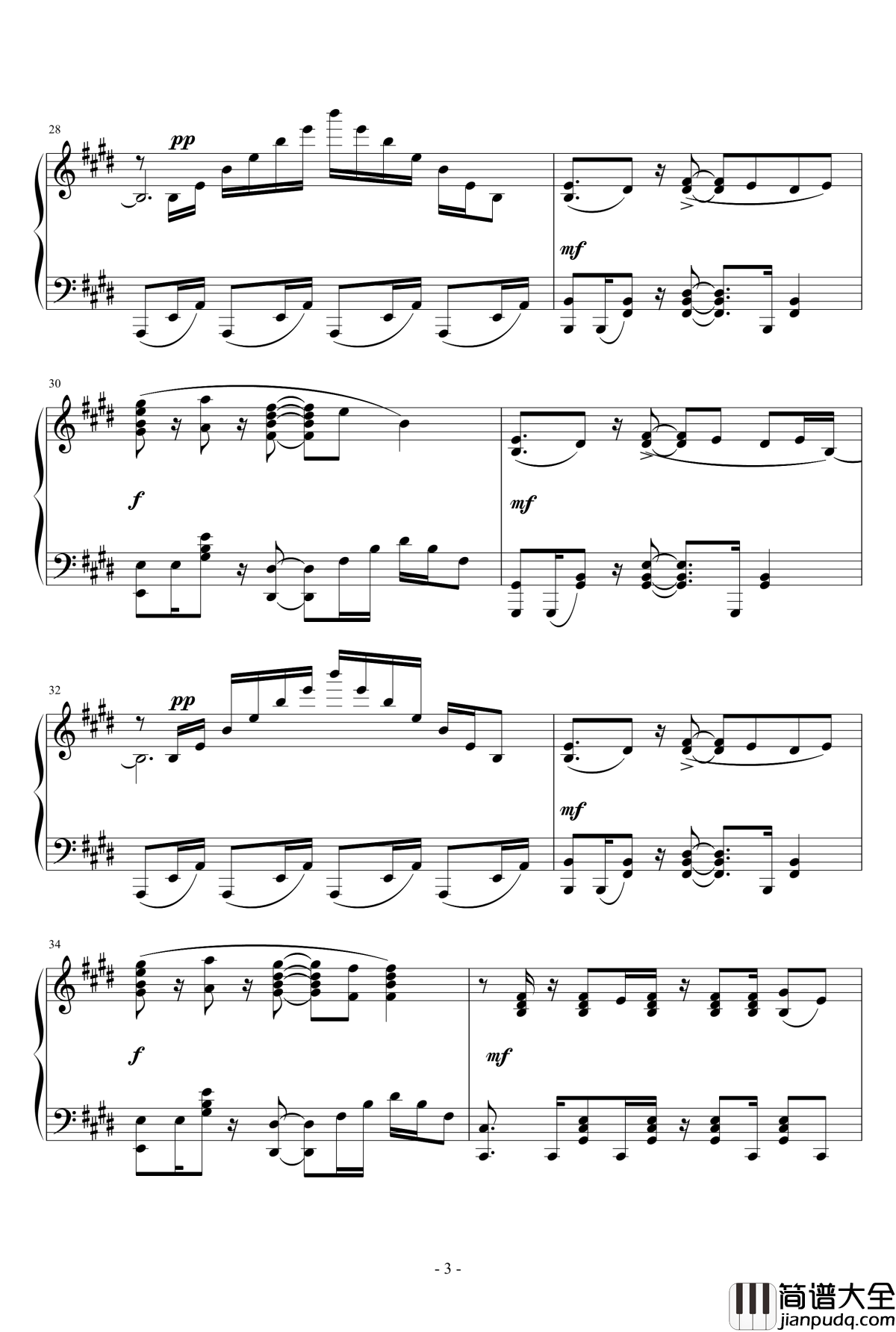 No_Game_No_Life_OP钢琴谱_完整版_游戏人生