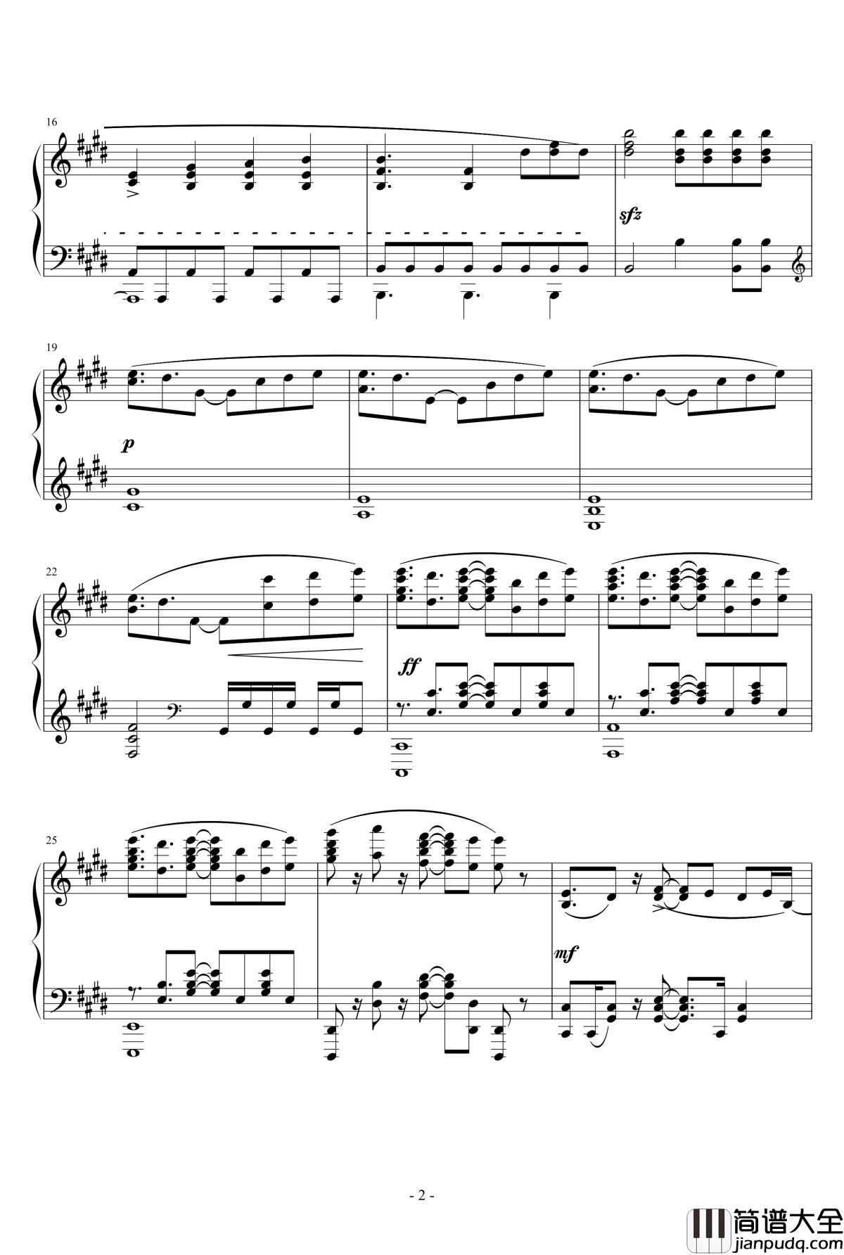 No_Game_No_Life_OP钢琴谱_完整版_游戏人生